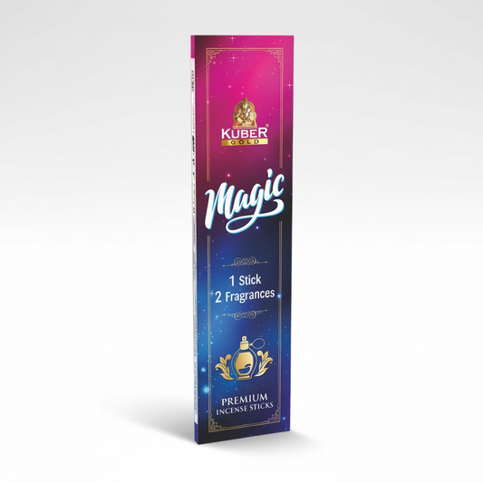 Kuber Industries Magic incense stick packaging on a white background